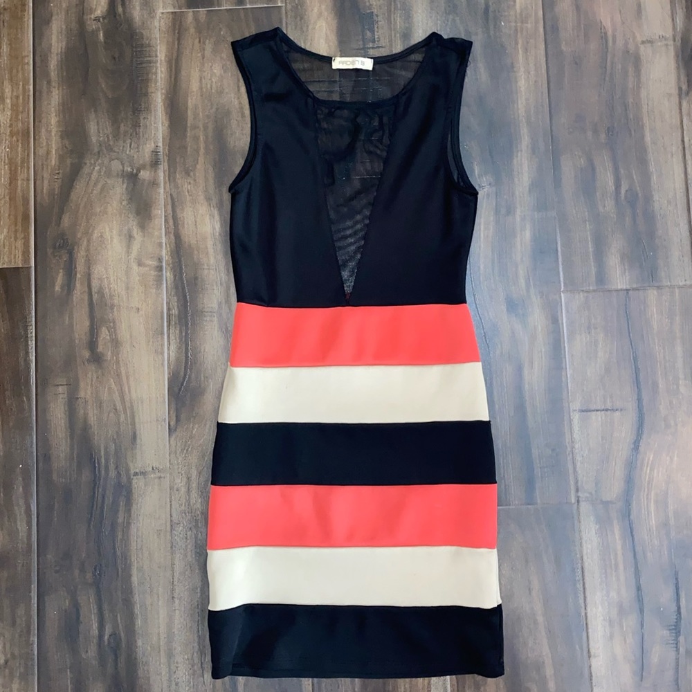 Arden B multi color short dress size xs